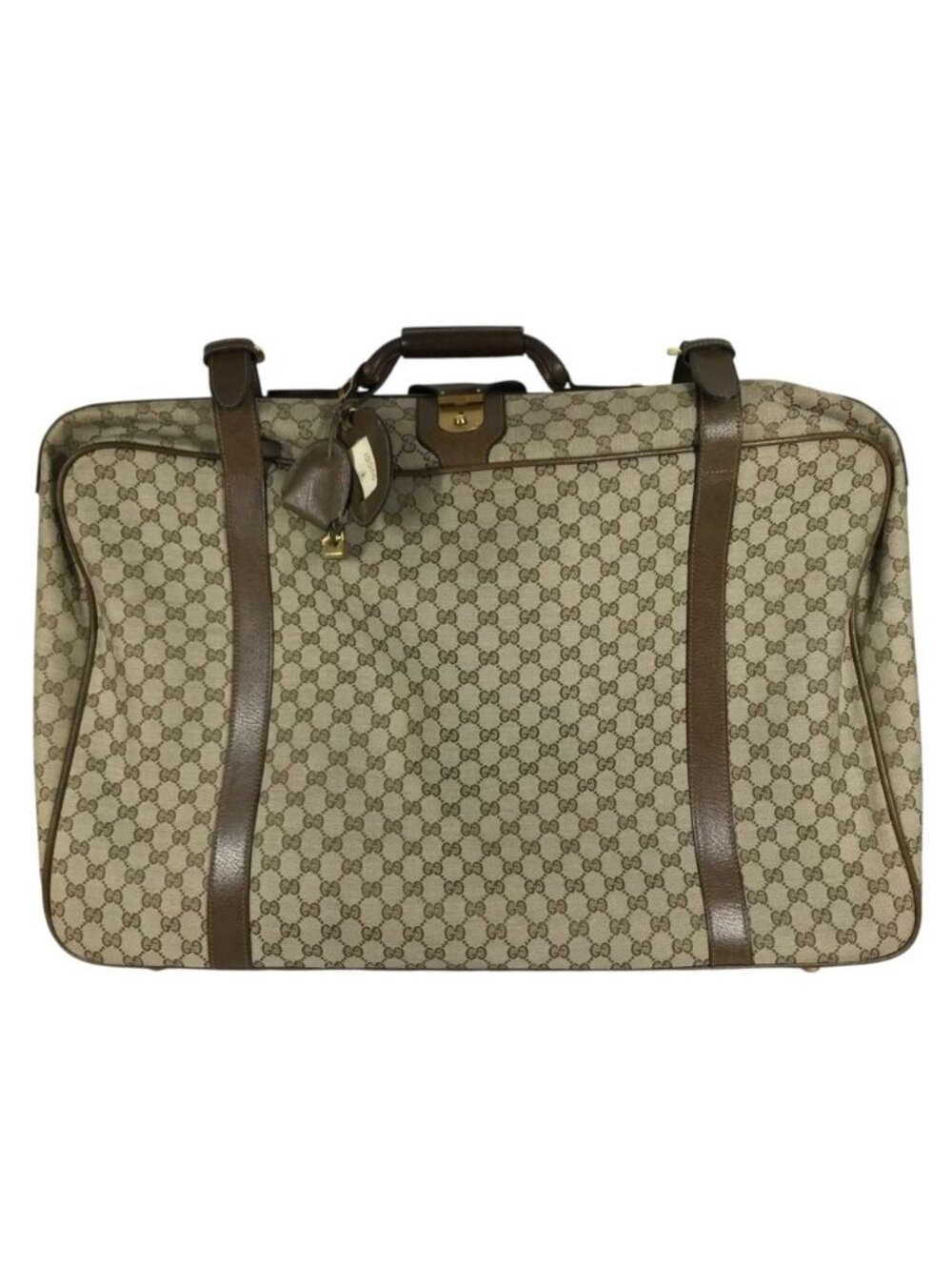 Gucci Boston Bag GG Extra Large Vintage Supreme Canvas Beige